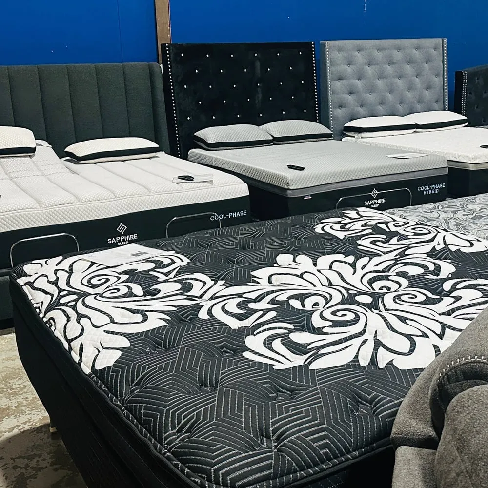 Mattress showroom at BoxDrop Baltimore